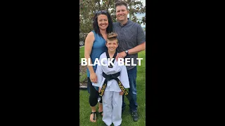 Grayson Tests for BLACK BELT!