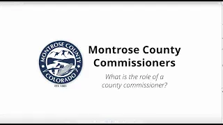 BOCC: What is the role of a County Commissioner?