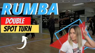 How to Dance Rumba Double Spot Turn | Beginner Level | Tip#64 | Ballroom Dancing Dallas Texas