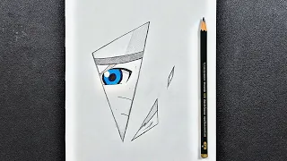 Easy to draw | how to draw Naruto in broken mirror 🪞 step-by-step