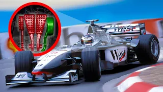 Por que esse carro de F1 tem QUATRO PEDAIS ?