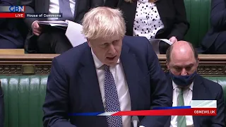 Boris Johnson gives statement as tensions rise over Russian troop buildup around Ukraine's borders