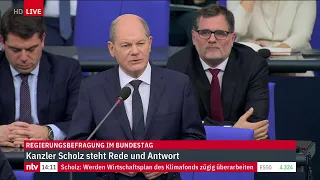 LIVE: Bundeskanzler Scholz stellt sich den Fragen des Bundestages