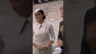 Platinum Jubilee: Harry and Meghan arrive at service