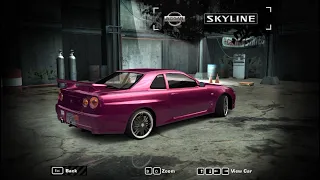 Super Turbo Nissan Skyline GTR R34 in NFS MW