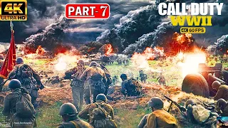 CALL OF DUTY WW2 PC Gameplay Walkthrough Part 7 [ 4K 60FPS PC ] - No Commentary ( FULL GAME )