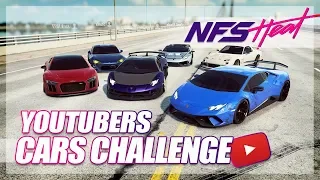 Need For Speed Heat - YouTubers Cars Challenge! (Jake Paul, Stradman, and More!)