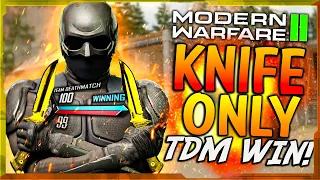 MODERN WARFARE 2: "KNIFE ONLY TEAM DEATHMATCH WIN!" - Team Challenge #6 (MW2 EPIC CLUTCH WIN)