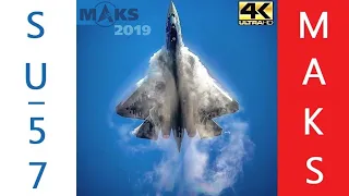 🔵 Russian Su-57 - Impressive Demo at MAKS Airshow!
