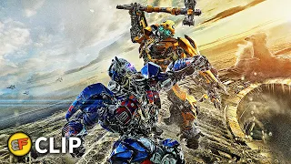 Bumblebee vs Nemesis Prime - Fight Scene | Transformers The Last Knight (2017) Movie Clip HD 4K