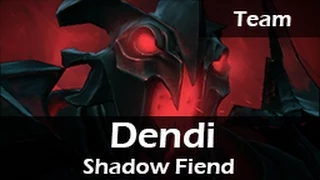 97: Dendi as Shadow Fiend Mid, ft. Resolut1on, XBOCT, alwayswannafly, Lil - Team Gameplay