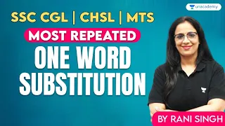 Target SSC Exams 2023 with Rani Mam | One Word Substitution Marathon | SSC CGL | CHSL | MTS English