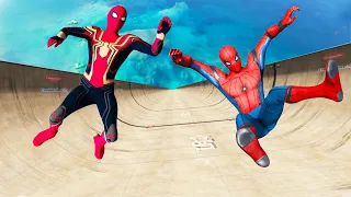 GTA 5 Crazy Parkour | Team Spiderman Jumps/Fails (Funny Moments)
