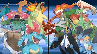 Pokemon Battle of the Starters: Kanto and Johto Starters Vs Hoenn and Sinnoh Starters