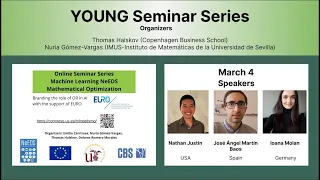 YOUNG Seminar Series Machine Learning NeEDS Mathematical Optimization on March 4, 2024