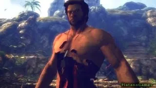 The Wolverine - Uncaged - Real Time Damage & Healing Example - X-Men: Origins Videogame - HD