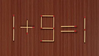 Move Only One Stick To Make Equation Correct, Matchstick Puzzle✓