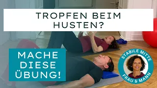 Tropfen beim Husten? Mache diese Beckenbodenübung! Für Frau & Mann