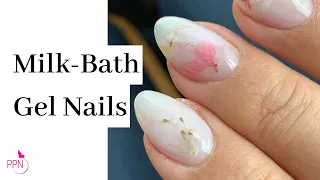 How-to Milk Bath Nails Using Soft Gel