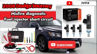 How to diagnose Short Circuit automotive electrical wiring fuel injector problem.