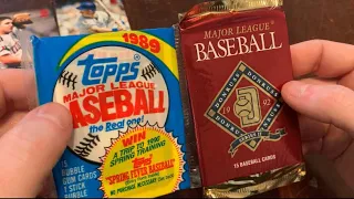 BIG HURT HIT & MORE! 1989 Topps & 1992 Donruss Series 2 #junkwax #vintagebaseballcards #rippingpacks