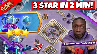 How to 3 Star Clashiversary Challenge #1 in Clash of Clans | Coc New Event Attack