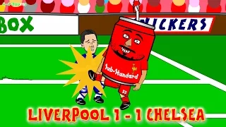 🐓LIVERPOOL vs CHELSEA 1-1🚍 20.1.15 (Raheem Sterling Goal Highlights League Cup Semi-Final Cartoon)