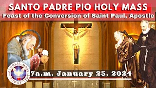 Catholic Mass Today Live at Santo Padre Pio National Shrine - Batangas.  25 Jan  2024  7a.m