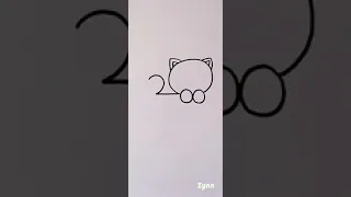 Turn number 200 into a cat | number art