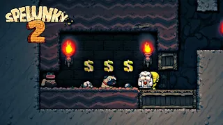 Spelunky 2 | What Happens if You Sell The Tusk Idol to a Caveman