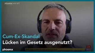 phoenix tagesgespräch mit Gerhard Schick zum Prozessauftakt im Cum-Ex-Skandal am 18.09.23