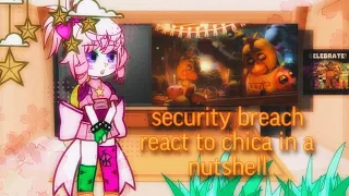 security breach react to chica in a nutshell