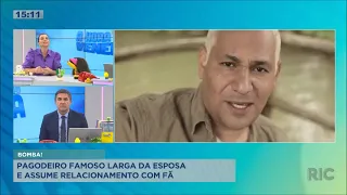 Pagodeiro famoso larga da esposa e assume relacionamento com fã