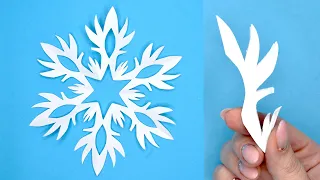 Простая СНЕЖИНКА ИЗ БУМАГИ | Как красиво вырезать снежинку