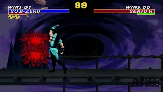 Ultimate Mortal Kombat 3 (Sega Genesis/Megadrive) - Sub-Zero Brutality Combo (100% Damage)