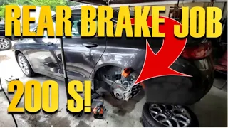 HOW TO DO A QUICK REAR BRAKE PAD REPLACEMENT ON A 2015 CHRYSLER 200 WITH ELECTRONIC BRAKE FEATURE!