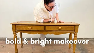 Transforming Furniture with a Bright, Bold Flip | CRAZY RESULTS!