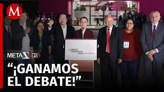 Claudia Sheinbaum tras el debate: 'Ganamos y representamos avanzar con la transformación'