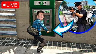 ROUBEI UM BANCO E A POLÍCIA VEIO ATRÁS NO GTA RP!! (FIQUEI RICO)