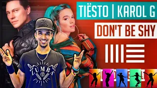 Tiësto & KAROL G - Don’t Be Shy Zumba Fitness Dance Workout With Basic Steps Choreography