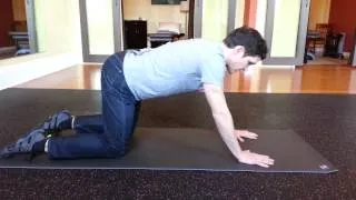 Quadruped rocking for pelvic floor relaxation
