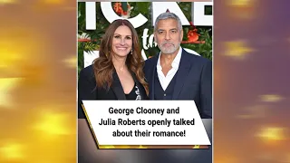 George Clooney and Julia Roberts openly talked about their romance! 😳 #shorts