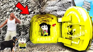 SHINCHAN and FRANKLIN Found & Defend Secret Golden Bunker in GTA 5 [PART 5] ! AMAAN-T ( GTA 5 Mods )