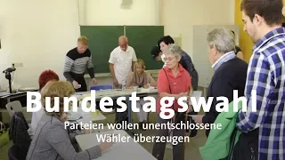 Bundestagswahl: Parteien werben um Unentschlossene