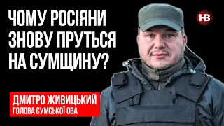 Чому росіяни знову пруться на Сумщину? – Дмитро Живицький, голова Сумської ОВА