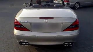 Mercedes Benz SL 500 with custom AMG exhaust