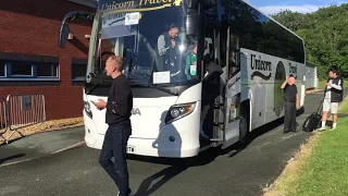 Ahead Of The Game Against The New Saints , FK Kauno Žalgiris Arrive At Park Hall For Training