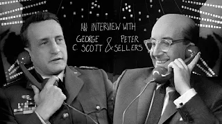 An interview with George C. Scott and Peter Sellers on the set of Dr Strangelove.