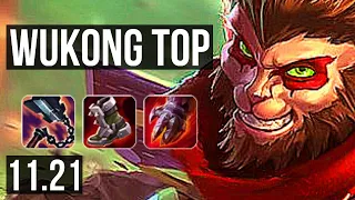 WUKONG vs URGOT (TOP) | 2.4M mastery, 700+ games, 9/4/20, Dominating | NA Master | 11.21