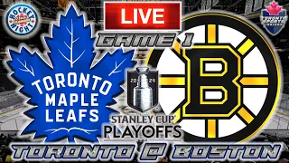 Toronto Maple Leafs vs Boston Bruins Game 1 LIVE Stream Game Audio | NHL Playoffs Streamcast & Chat